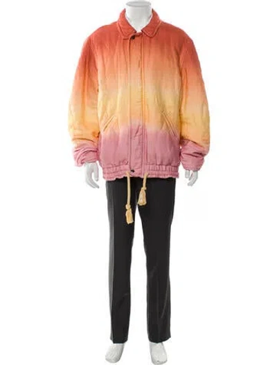 Pre-owned Isabel Marant Tie-dye Print Bomber Jacket In Pink