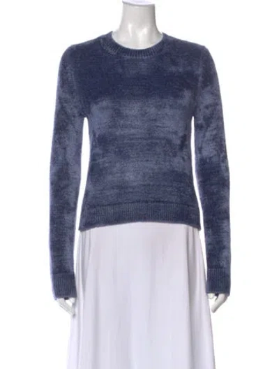 Pre-owned Isabel Marant Tie-dye Print Crew Neck Sweater In Blue