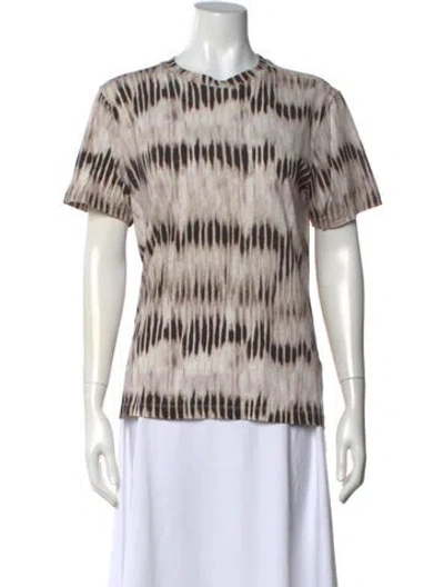 Pre-owned Isabel Marant Tie-dye Print Crew Neck T-shirt In Grey