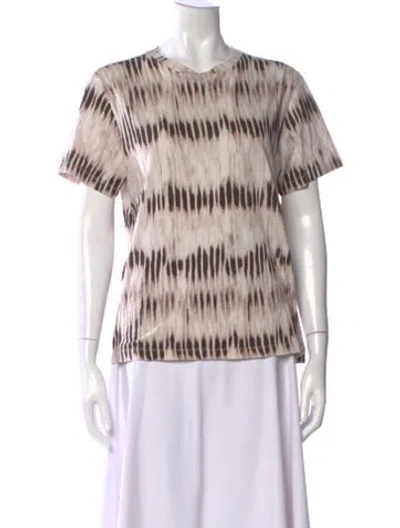 Pre-owned Isabel Marant Tie-dye Print Crew Neck T-shirt In Neutral