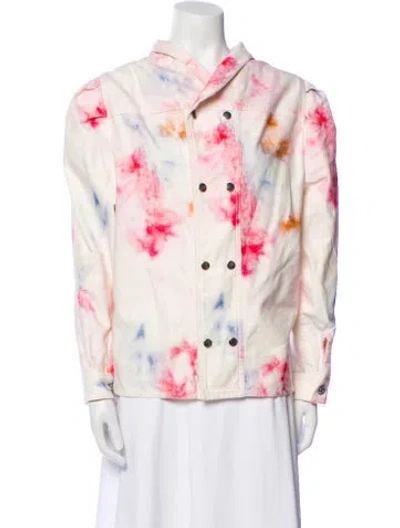 Pre-owned Isabel Marant Tie-dye Print Jacket In Neutral