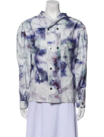 Pre-owned Isabel Marant Tie-dye Print Jacket In Purple
