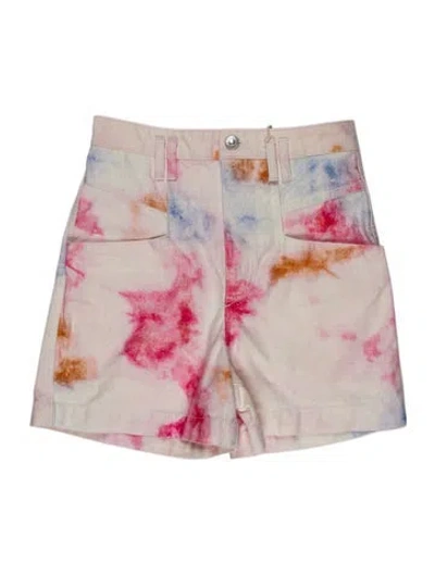 Pre-owned Isabel Marant Tie-dye Print Knee-length Shorts W/ Tags In Pink
