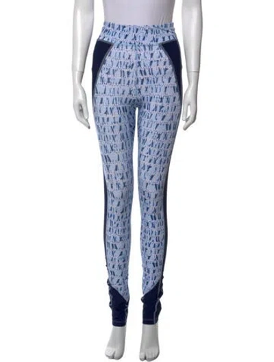 Pre-owned Isabel Marant Tie-dye Print Skinny Leg Pants W/ Tags In Blue