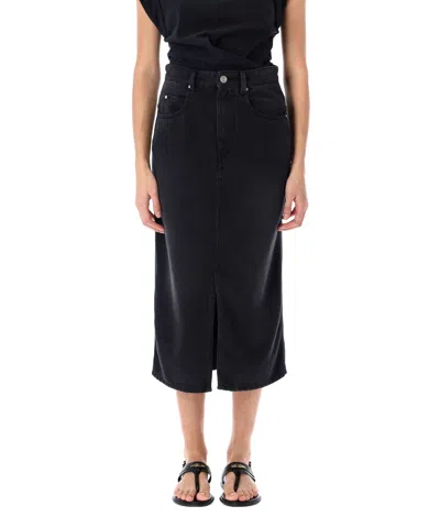 Isabel Marant Tilauria Midi Skirt In Black