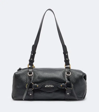 Isabel Marant Tilpa Bubble Mini Embellished Textured-leather Shoulder Bag In Black