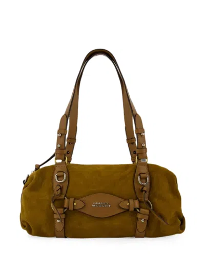 Isabel Marant Tilpa Mini Leather-trim Shoulder Bag In Brown