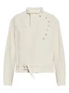 Isabel Marant Timea Buttoned-belted Jacket In White