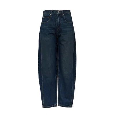 Isabel Marant Timeless Relaxed Barrel-cut Denim Pants In Blue