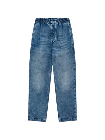 Isabel Marant Timeo Elasticated-waistband Jeans In Blue