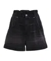 Isabel Marant Titea Denim Shorts In Black