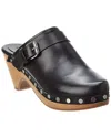 Isabel Marant Titya Modern Leather Clog In Black