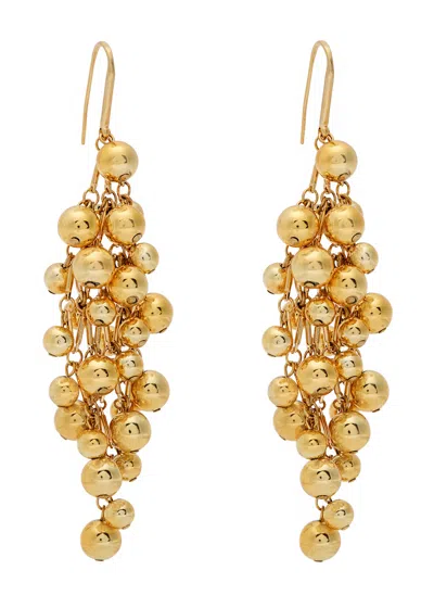 Isabel Marant Tiva Beaded Drop Earrings In Gold