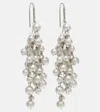 Isabel Marant Tiva Embellished Drop Earrings In Metallic