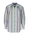 Isabel Marant Tiverna Striped Cotton Poplin Shirt In Gray
