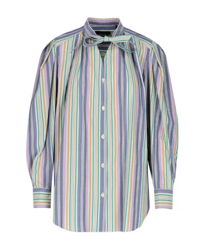 ISABEL MARANT ISABEL MARANT STRIPED LONG SLEEVED SHIRT