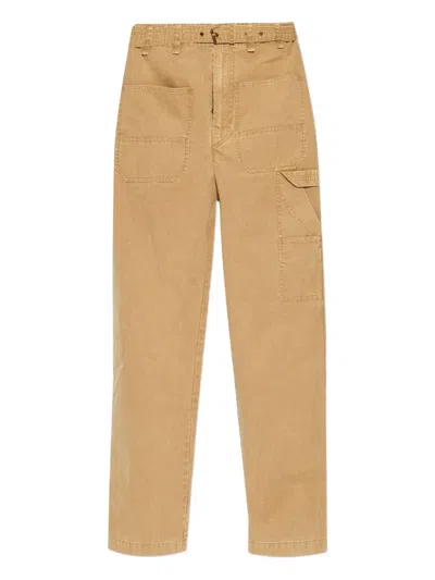 Isabel Marant Tobias Belted Pocket Trousers In Neutral