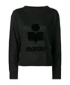 Isabel Marant Étoile Logo Printed Long Sleeved Sweatshirt In Black