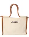 Isabel Marant Toledo Medium Cotton Tote Bag In Beige