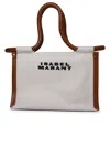 Isabel Marant Off-white Toledo Small Tote Bag In Beige