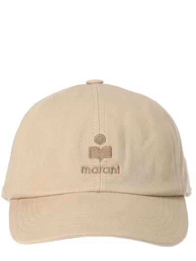 Isabel Marant Beige Cotton Hat In Brown