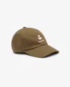 Isabel Marant Tomas Cotton Baseball Cap With Embroidered Logo In Brown