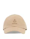 Isabel Marant Tomas Embroidered Baseball Cap Cotton Six Panel