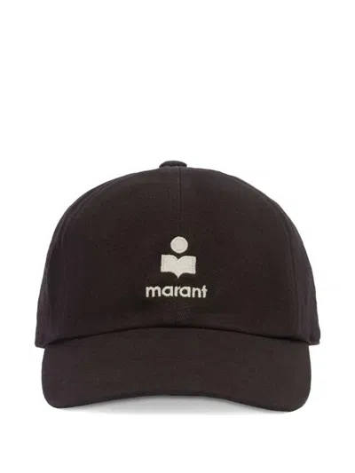 Isabel Marant Tomas Embroidered Baseball Cap In Black