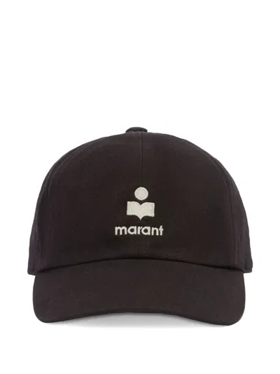 Isabel Marant Tomas Embroidered Cap In Black