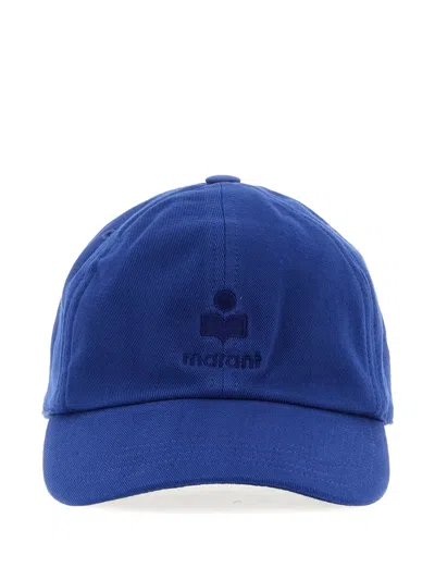 Isabel Marant Tomas Embroidered-logo Adjustable Baseball Cap In Blue