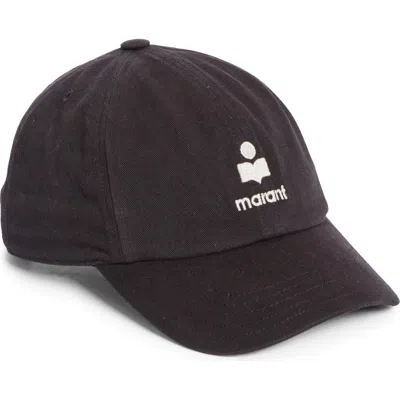 Isabel Marant Tomas Embroidered Logo Adjustable Baseball Hat In Brown