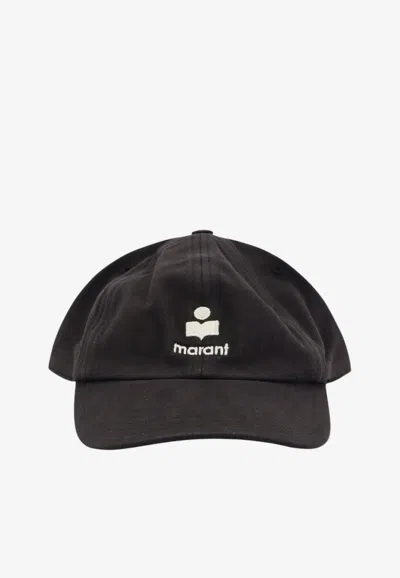 Isabel Marant Tomas Logo Baseball Cap In Black