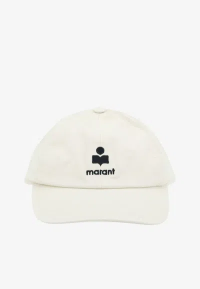 Isabel Marant Tomas Logo Baseball Cap In White