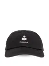 Isabel Marant Black Tomas Textured Cap In Black