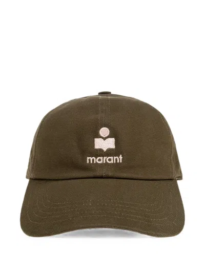 Isabel Marant Tomas Logo-embroidered Baseball Cap In Green