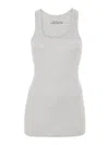 Isabel Marant Tysha Ribbed Tank Top In Grey