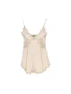 Isabel Marant Diandra Lace-embellished Stretch-silk Camisole Top In Neutral