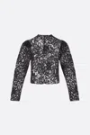 Isabel Marant Neline Lace Detailed Top In Black