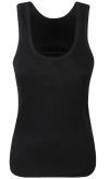 Isabel Marant Ribbed Fitted Tank Top In Black