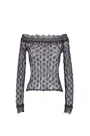 Isabel Marant Marlene Off-shoulder Lace Top In Black