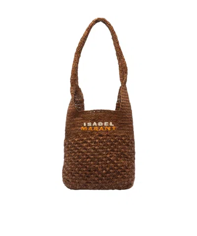 Isabel Marant Top Handle Shoulder Bag In Brown