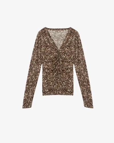 Isabel Marant Top Jenifer In Brown