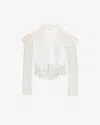 Isabel Marant Ludivine Top Ecru In Neutral