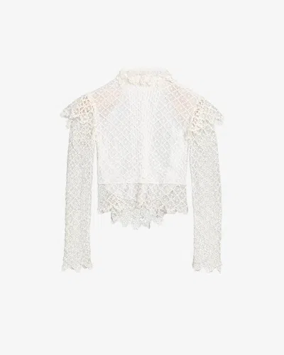 Isabel Marant Ludivine Top Ecru In White