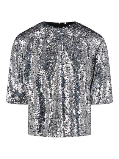 Isabel Marant Sleek Silver Top With Minimalist Design And Modern Silhouette In Gray