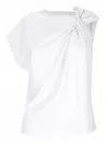 Isabel Marant Organic Cotton Ribbed Crew-neck Asymmetric Sleeveless Cutout T-shirt In White