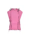 Isabel Marant Top Zohra In Cotone Fucsia  Donna In Pink