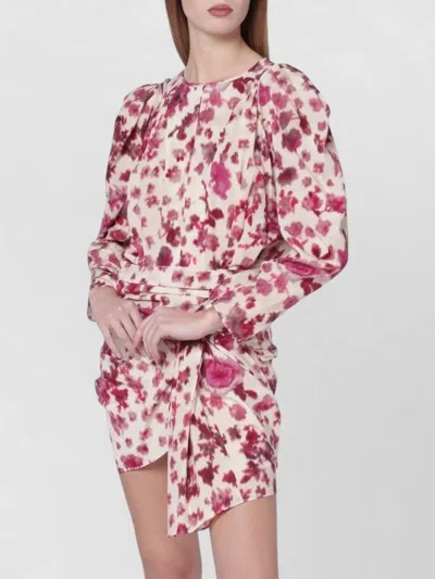 Isabel Marant Top With Multicolour Print In Burgundy