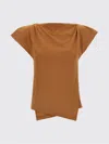 Isabel Marant Woman T-shirt Camel Size Xl Cotton In Brown