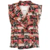 Isabel Marant Ladies Pink Djiroy Wool Tweed Vest In Red